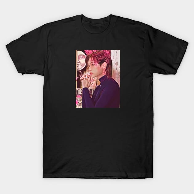 K-Pop Stray Kids Felix Fan Art T-Shirt by ArtFulArts